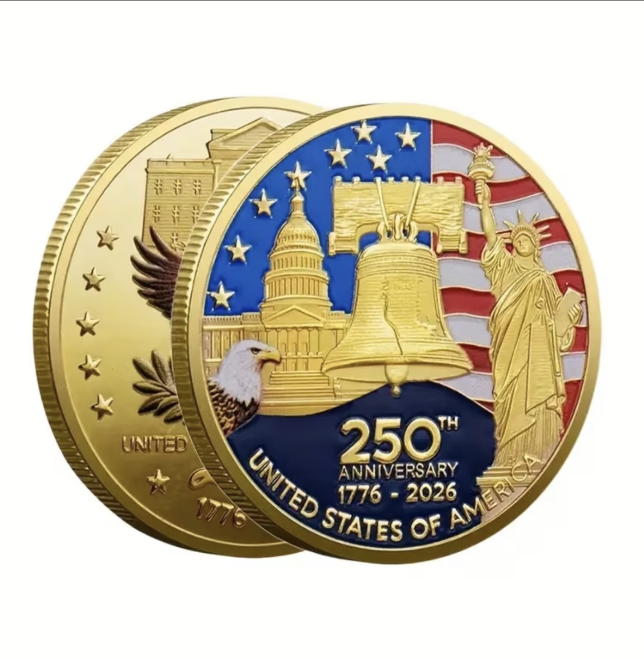 America 250 Challenge Coin | 1776-2026 Patriotic Keepsake