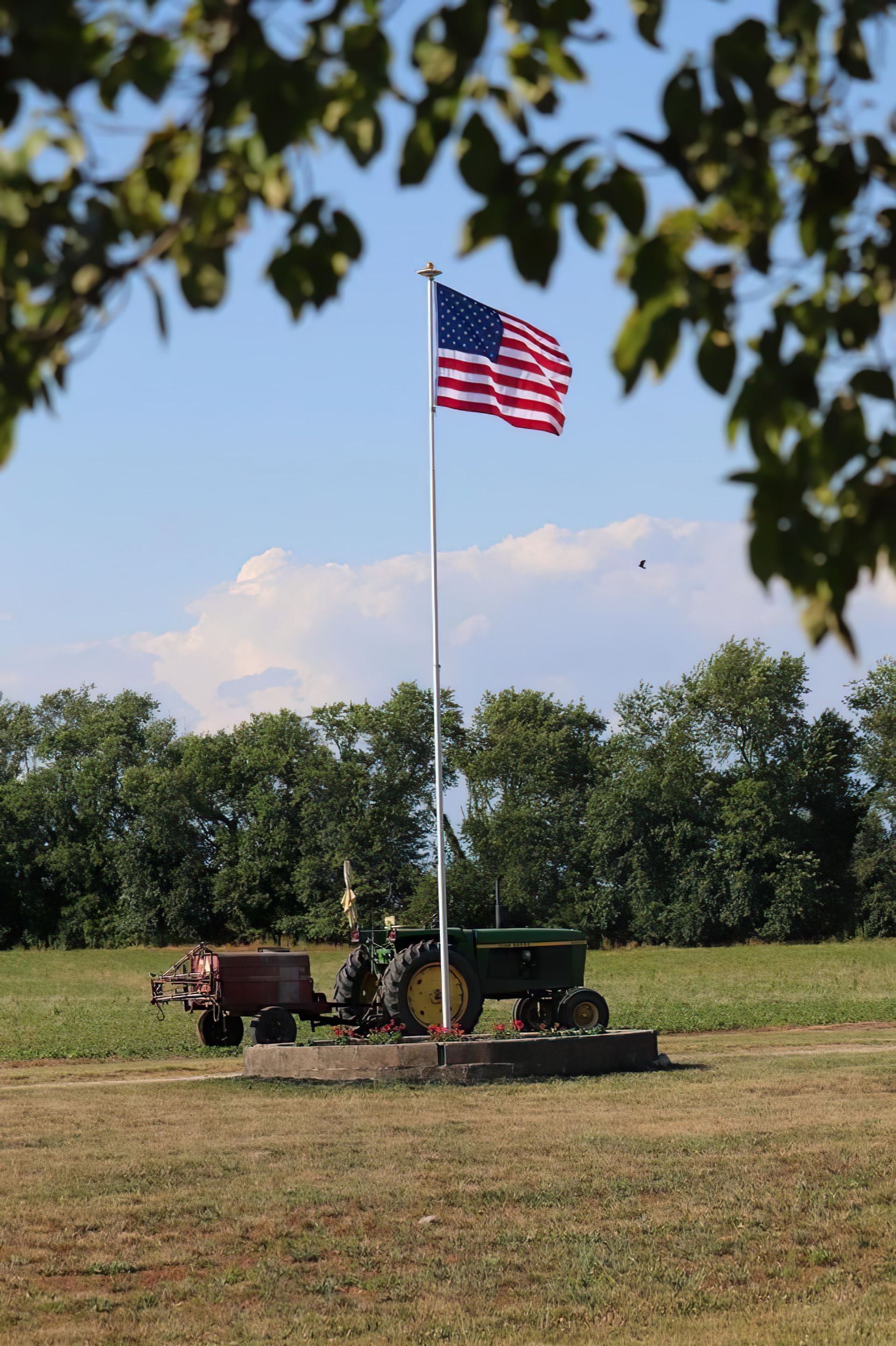 Phoenix flagpole flying at a customer home